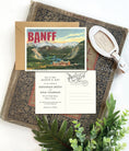 Load image into Gallery viewer, Save the Date - Banff Springs Hotel - Vintage Travel Postcard