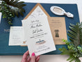 Load image into Gallery viewer, Custom Watercolor Palm Springs Wedding Invitation