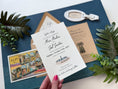 Load image into Gallery viewer, Custom Watercolor Palm Springs Wedding Invitation