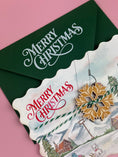 Load image into Gallery viewer, Mountain Watercolor Holiday Card | Illustrated Christmas Card
