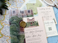 Load image into Gallery viewer, Bell Recó Custom Watercolor Invitation (Barcelona, Spain)