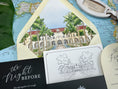 Load image into Gallery viewer, Casa Marina Elegant Watercolor Wedding Invitation - (Key West, Florida)