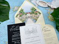 Load image into Gallery viewer, Casa Marina Elegant Watercolor Wedding Invitation - (Key West, Florida)