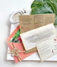 Load image into Gallery viewer, Retro Floral Boarding Pass Wedding Invitation (Oahu, HI)