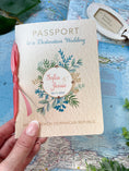 Load image into Gallery viewer, Coral and Crystals Passport Wedding Invitation (Dominican Republic)