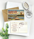 Load image into Gallery viewer, Save the Date - Cape Cod - Vintage Travel Postcard