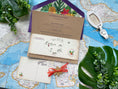 Load image into Gallery viewer, Retro Hawaiian Airlines Boarding Pass Wedding Invitation (Kauai, HI)