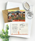 Load image into Gallery viewer, Save the Date - Santa Fe, New Mexico - Vintage Large Letter Postcard
