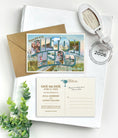 Load image into Gallery viewer, Save the Date - Hilton Head Island - Vintage Large Letter Postcard