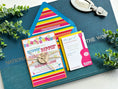 Load image into Gallery viewer, Vibrant Mexico Wedding Invitation | Custom Papel Picado Design | Colorful Destination Suite