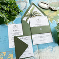 Load image into Gallery viewer, Tropical California Wedding Invitation (Santa Barbara)