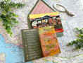 Load image into Gallery viewer, Custom Retro Travel Brochure Wedding Invitation (Santa Fe, New Mexico)