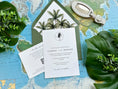 Load image into Gallery viewer, Watercolor Palm Tree Wedding Invitation (Indio, California)