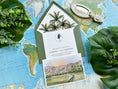 Load image into Gallery viewer, Watercolor Palm Tree Wedding Invitation (Indio, California)
