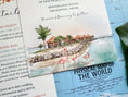 Load image into Gallery viewer, Renaissance Island Watercolor Wedding Invitation (Aruba)