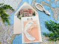 Load image into Gallery viewer, Tuscan Watercolor and Letterpress Wedding Invitation Italy (Villa Lena, Italy)