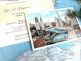 Load image into Gallery viewer, Skyline Watercolor Wedding Invitation - Chicago, Illinois