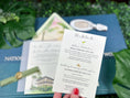 Load image into Gallery viewer, Custom Watercolor Hemingway House Sunset Wedding Invitation (Key West, Florida)