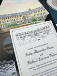 Load image into Gallery viewer, Congress Hall Letterpress Wedding Invitation (Cape May, New Jersey)