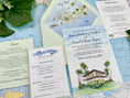 Load image into Gallery viewer, Key Lime Watercolor Wedding Invitation, Hemingway House (Key West, Florida)
