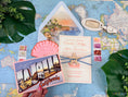 Load image into Gallery viewer, Custom La Jolla Wedding Invitation | Letterpress Invite with Retro Postcard RSVP