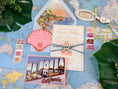 Load image into Gallery viewer, Custom La Jolla Wedding Invitation | Letterpress Invite with Retro Postcard RSVP