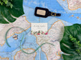 Load image into Gallery viewer, Tropical Hawaii Wedding Escort Cards | Custom Tented Escort Cards