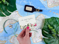 Load image into Gallery viewer, Tropical Hawaii Wedding Escort Cards | Custom Tented Escort Cards