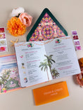 Load image into Gallery viewer, Mexico Passport Wedding Invitation | Bright Tropical Suite | Custom Watercolor Design