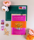 Load image into Gallery viewer, Mexico Passport Wedding Invitation | Bright Tropical Suite | Custom Watercolor Design