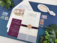Load image into Gallery viewer, Elegant Tropical Custom Watercolor Invitation (Bella Mansion and Gardens, Florida)
