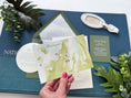 Load image into Gallery viewer, Watercolor Lake Wedding Invitation (Suttons Bay, Michigan)