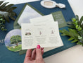 Load image into Gallery viewer, Watercolor Lake Wedding Invitation (Suttons Bay, Michigan)