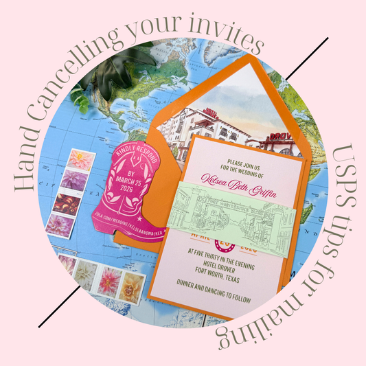 Hand Canceling Wedding Invitations: USPS Mailing Tips for Brides