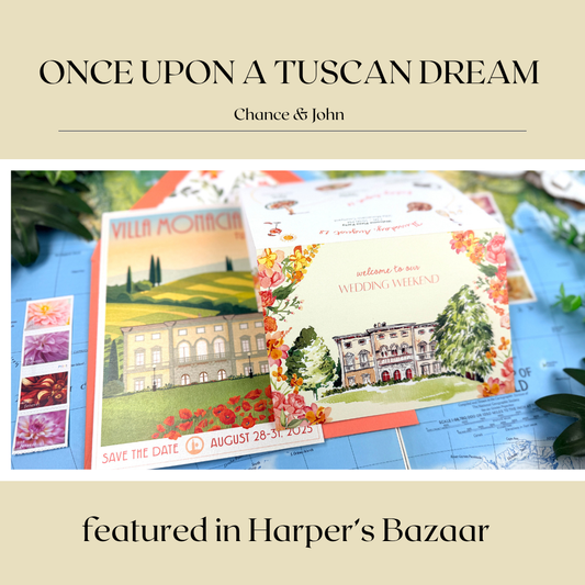'once upon a tuscan dream' feature in Harper's Bazaar