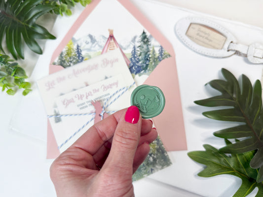 Adventure Themed Baby Shower Invitation - Couples Shower