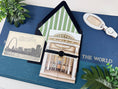 Load image into Gallery viewer, St. Louis - the Muny at Forest Park -  Watercolor Gatefold Wedding Invitation
