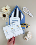 Load image into Gallery viewer, New York Custom Wedding Invitation - Taxi RSVP and Map
