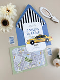 Load image into Gallery viewer, New York Custom Wedding Invitation - Taxi RSVP and Map

