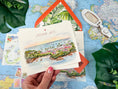 Load image into Gallery viewer, Bermuda Tropical Watercolor Wedding Invitation (Cambridge Beaches)
