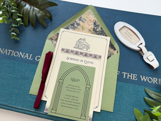 Bowery Hotel Custom Letterpress Invitation (New York City)