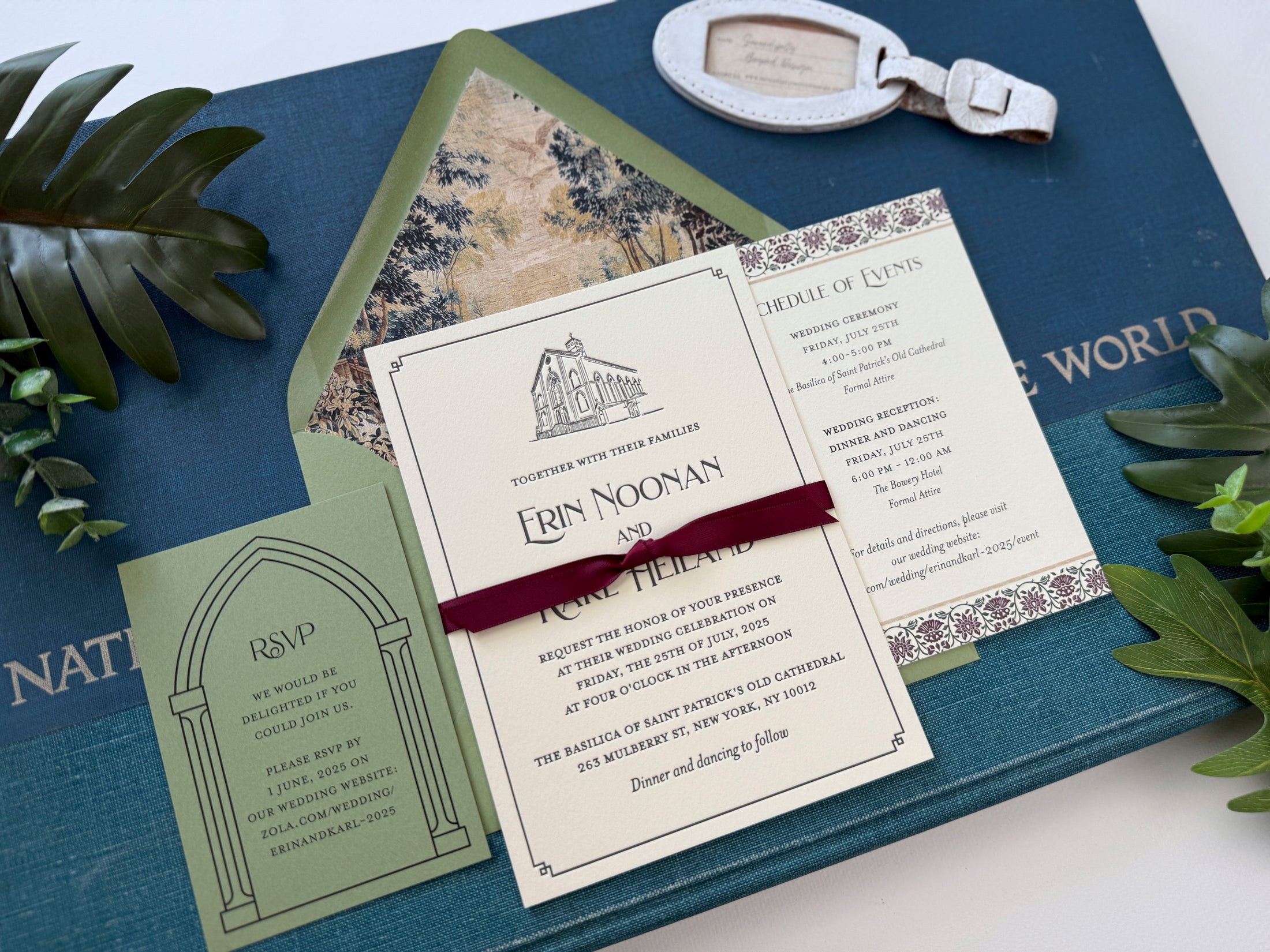 Bowery Hotel Custom Letterpress Invitation (New York City)