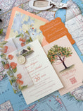 Load image into Gallery viewer, Citrus Vellum Custom Watercolor Invitation (New Water Farms, Alabama)
