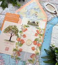 Load image into Gallery viewer, Citrus Vellum Custom Watercolor Invitation (New Water Farms, Alabama)
