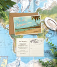 Load image into Gallery viewer, Save the Date - Kauai, Hawaii - Vintage Travel Postcard
