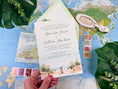 Load image into Gallery viewer, Hilton Head Island Invitation, Coastal Watercolor Venue Wedding Invitation
