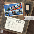 Load image into Gallery viewer, Save the Date - Lake Tahoe, California - Vintage Large Letter Postcard
