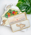 Load image into Gallery viewer, Retro Tropical Boarding Pass Wedding Invitation (Maui, Hawaii)

