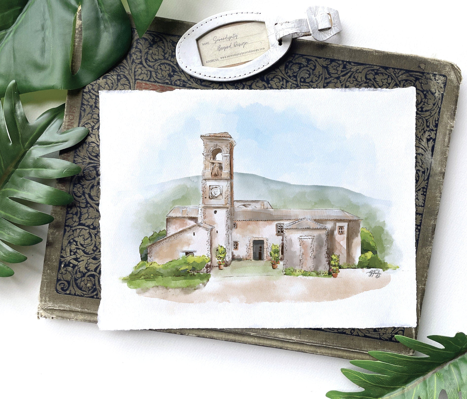 Custom Home Watercolor | Housewarming Gift
