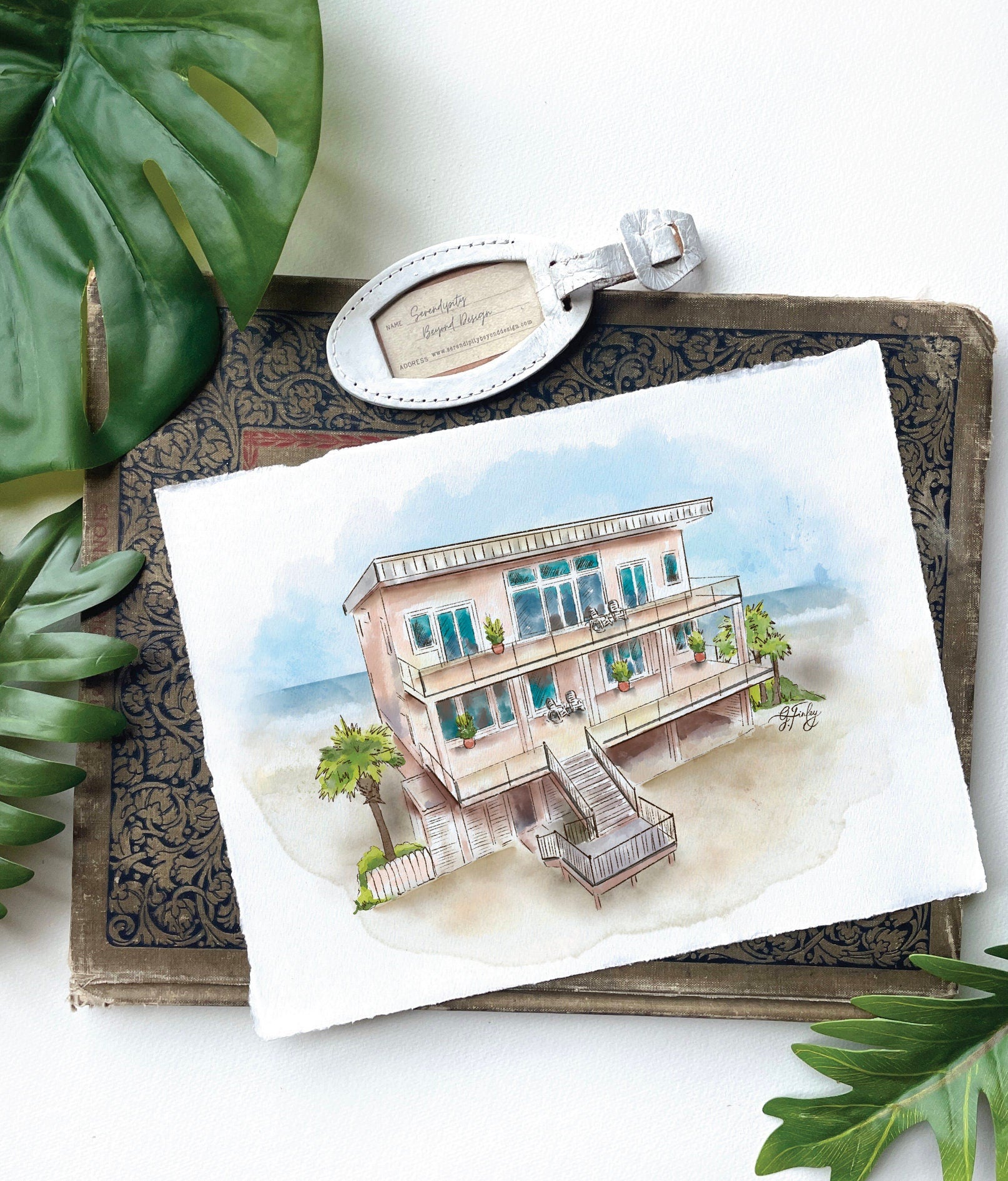 Custom Home Watercolor | Housewarming Gift